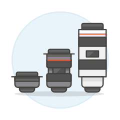 Lens Camera Illustration from UX Colors Set