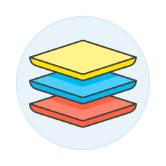 Layers Tools Illustration from UX Colors Set