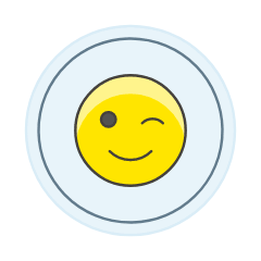 Sticker Emoji Cut Illustration from UX Colors Set
