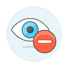 View Hide Illustration from UX Colors Set
