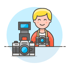Photographers Camera 1 Illustration from UX Colors Set