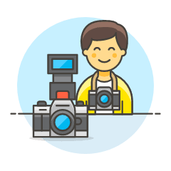 Photographers Camera 5 Illustration from UX Colors Set