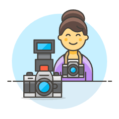 Photographers Camera 6 Illustration from UX Colors Set