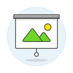 Projector Screen Illustration from UX Colors Set