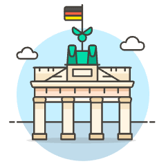 BRANDENBURG Gate Illustration from UX Colors Set