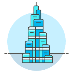 Burj Khalifa Illustration from UX Colors Set