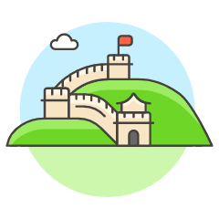 Great Wall Illustration from UX Colors Set