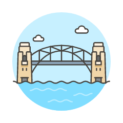 Harbor Bridge Illustration from UX Colors Set