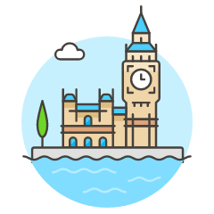 Houses Of Parliament Illustration from UX Colors Set
