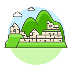Machu Picchu Illustration from UX Colors Set
