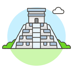 Mesoamerican Pyramid Illustration from UX Colors Set