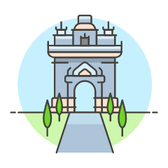 Patuxai Illustration from UX Colors Set