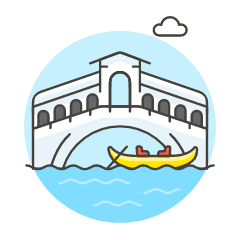 Rialto Bridge Illustration from UX Colors Set