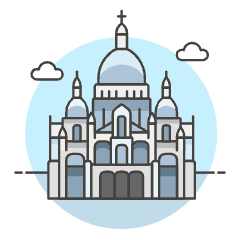 Sacre Coeur Illustration from UX Colors Set