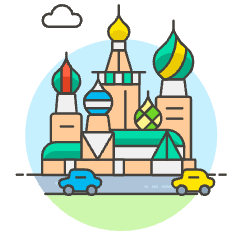 Saint Basil Cathedral Illustration from UX Colors Set