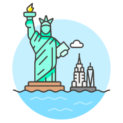 Statue OF Liberty Illustration from UX Colors Set
