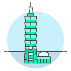Taipei 101 Illustration from UX Colors Set
