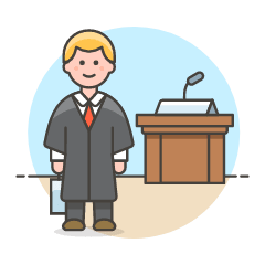 Attorney 1 Illustration from UX Colors Set