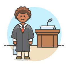 Attorney 3 Illustration from UX Colors Set