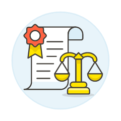 Judicial Document Illustration from UX Colors Set