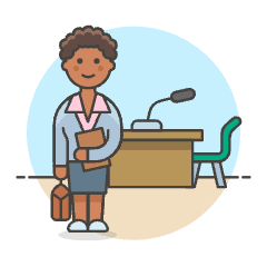 Lawyer 2 4 Illustration from UX Colors Set