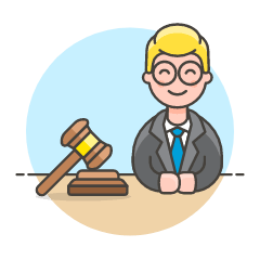 Lawyer Gavel 1 Illustration from UX Colors Set