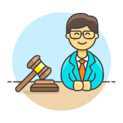 Lawyer Gavel 5 Illustration from UX Colors Set