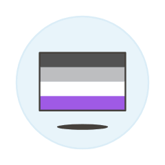 Asextual Flag 1 Illustration from UX Colors Set