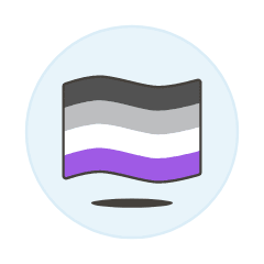 Asextual Flag 2 Illustration from UX Colors Set
