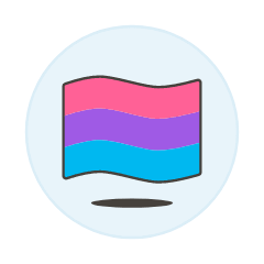 Bisexual Flag 2 Illustration from UX Colors Set