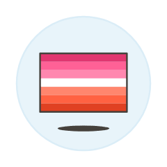 Lesbians Flag 1 Illustration from UX Colors Set