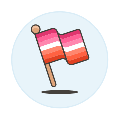 Lesbians Flag 3 Illustration from UX Colors Set