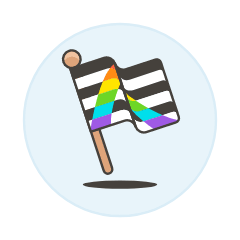 Straight Flag 3 Illustration from UX Colors Set
