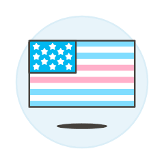 Transgender Flag 4 Illustration from UX Colors Set