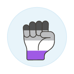 Asexual Fist 2 Illustration from UX Colors Set