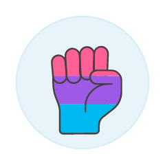 Bisexual Fist 2 Illustration from UX Colors Set