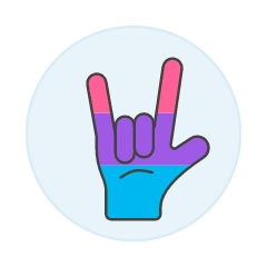 Bisexual Rock Hand 2 Illustration from UX Colors Set