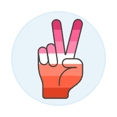 Lesbians Peace Sing 2 Illustration from UX Colors Set