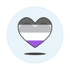 Asexual Heart Illustration from UX Colors Set