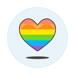 Pride Heart Illustration from UX Colors Set