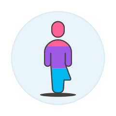 Bisexual Gay Avatar Illustration from UX Colors Set