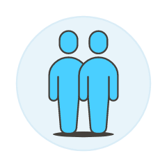 Blue Homosextual Avatar 1 Illustration from UX Colors Set