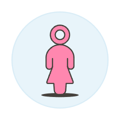 Pink Agender Avatar Illustration from UX Colors Set