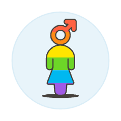 Pride Gay Avatar Illustration from UX Colors Set