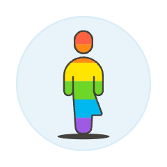 Pride Gay Avatar Illustration from UX Colors Set
