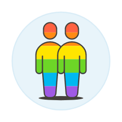 Pride Homosextual Avatar 1 Illustration from UX Colors Set