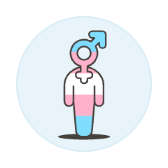 Transgender Gay Avatar 1 Illustration from UX Colors Set