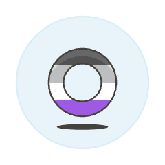 Asexual Agender Symbol Illustration from UX Colors Set