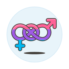 Bisexual Symbol 1 Illustration from UX Colors Set