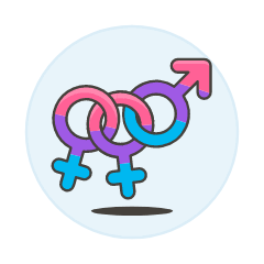 Bisexual Symbol 2 Illustration from UX Colors Set